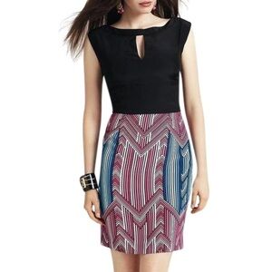 Trina Turk chevron coda dress in multi